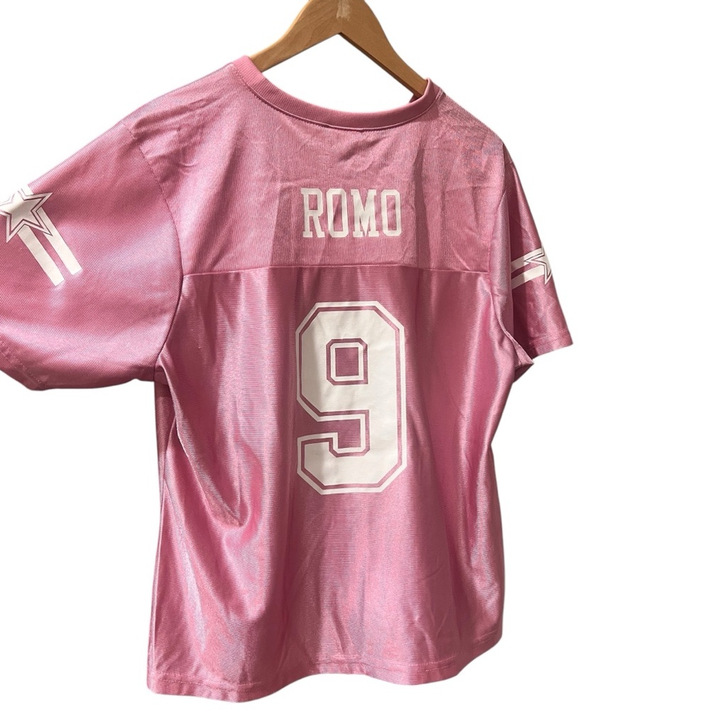 NFL Romo Cowboys Pink Jersey